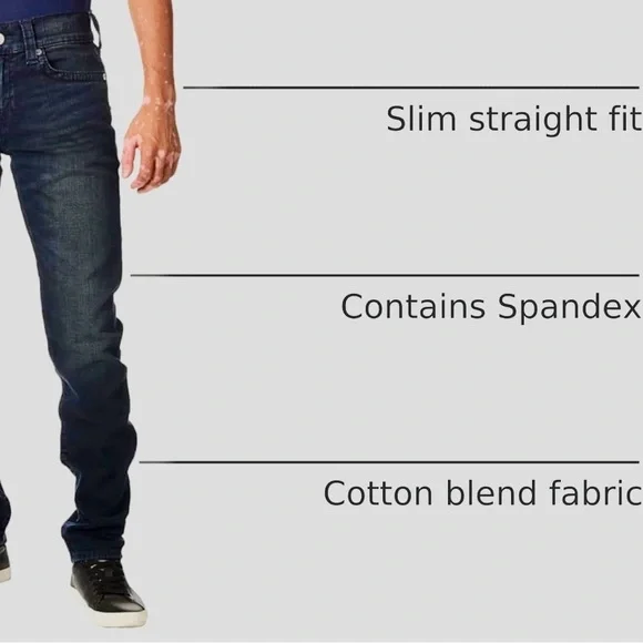 True Religion Sz 33 34 Dark Blue Jeans Rocco Relaxed Slim NWT - Picture 2 of 16